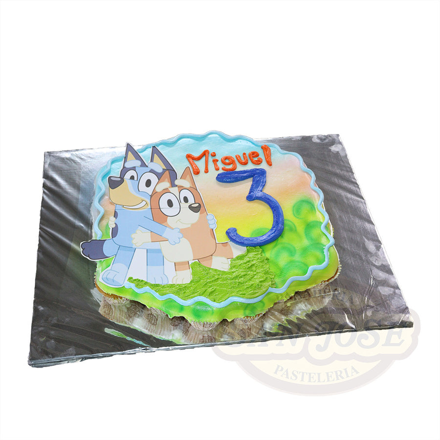 CUP CAKE DIVERSIÓN BLUEY