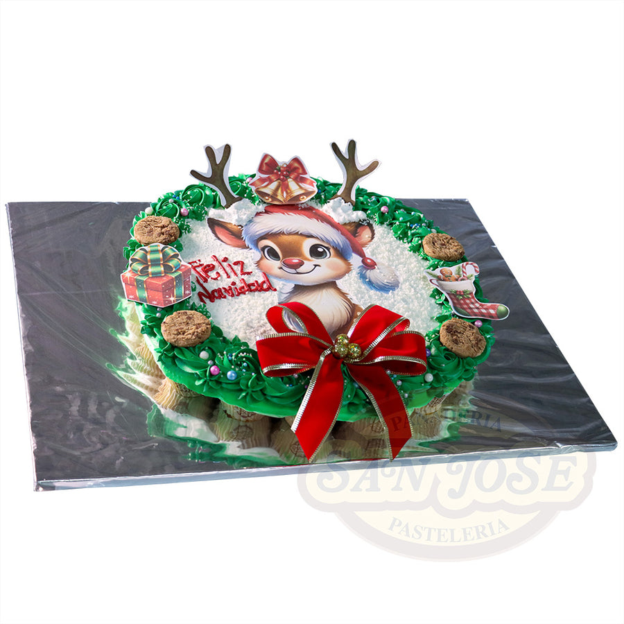 CUP CAKE CORONA NAVIDEÑA