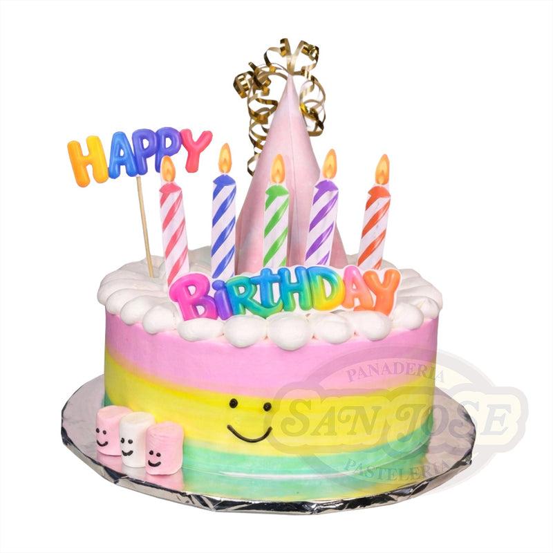 Detalle velas Happy