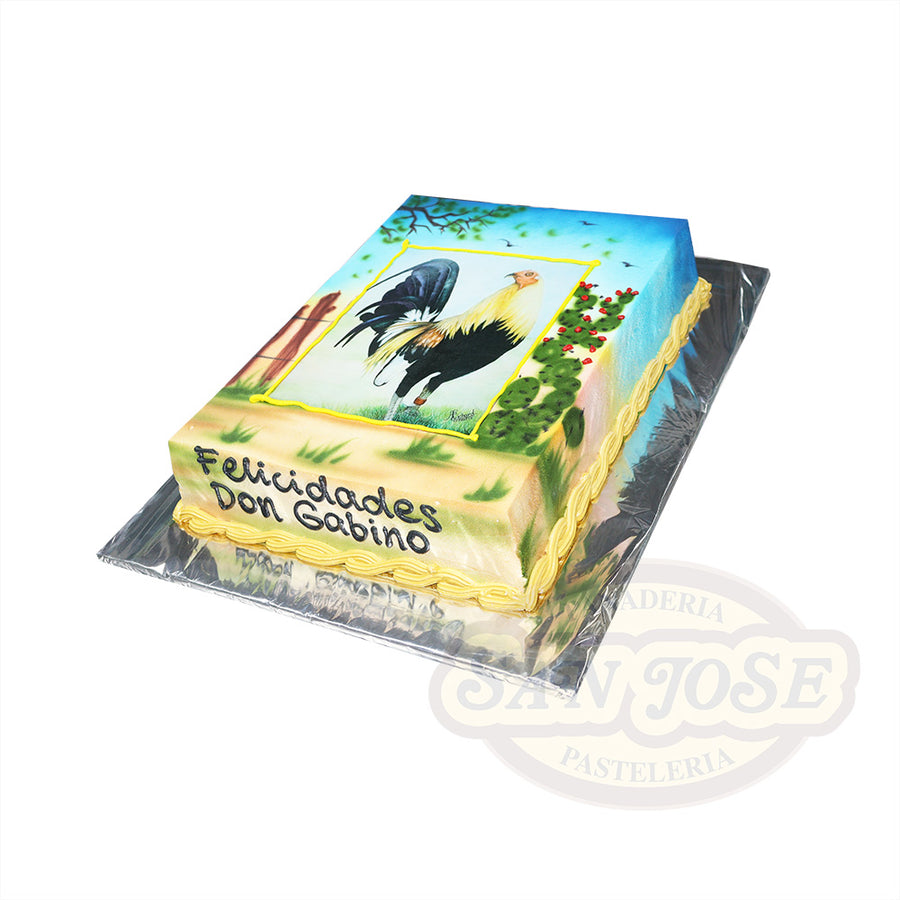 GALLO EN PAISAJE