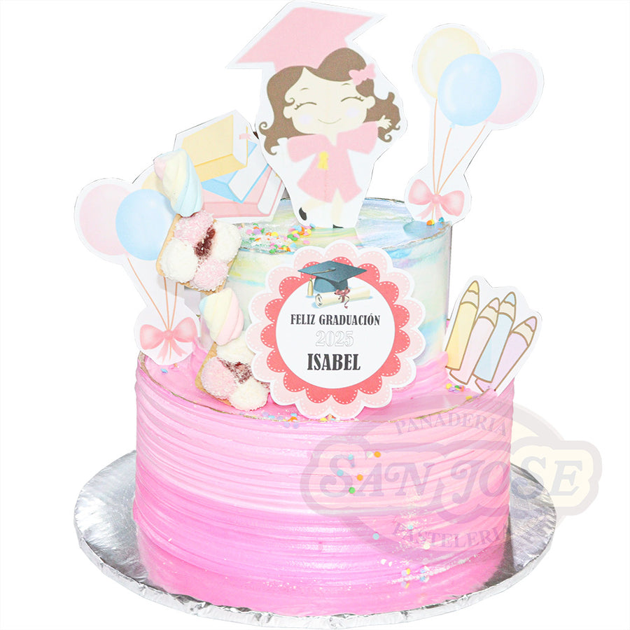 2 CAPAS GRADUACIÓN NIÑA CON GLOBOS