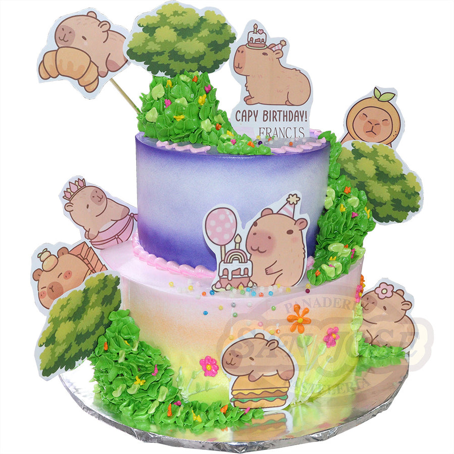 2 CAPAS CAPIBARA FELIZ