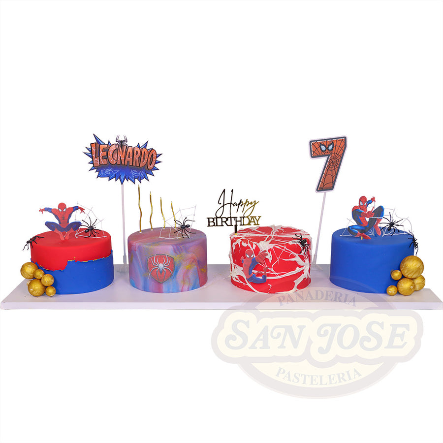 Mini Pasteles Spiderman