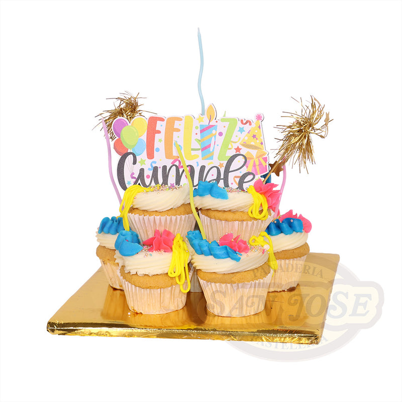 Torre de Cup-Cakes Colores
