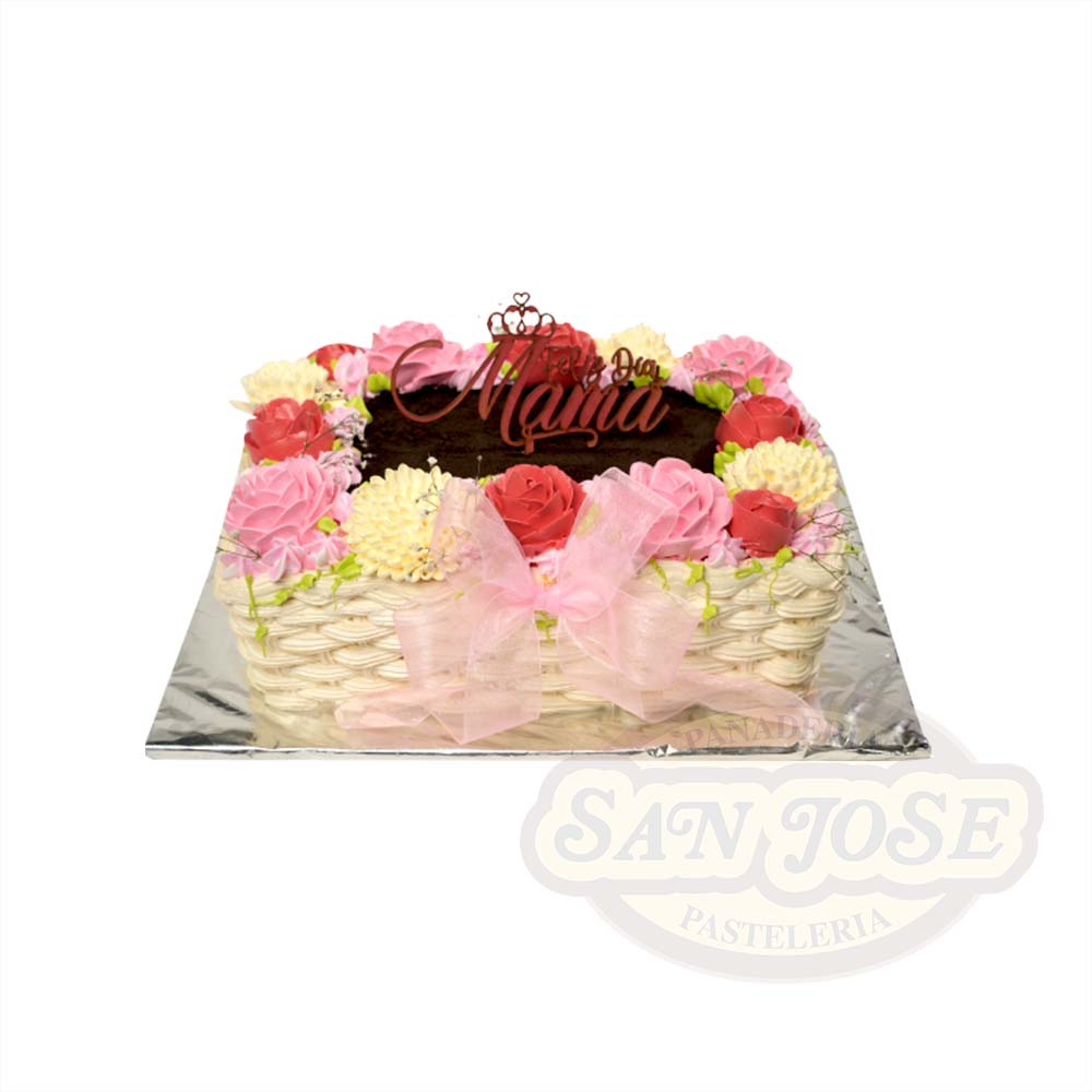 CANASTA DE ROSAS MAMÁ