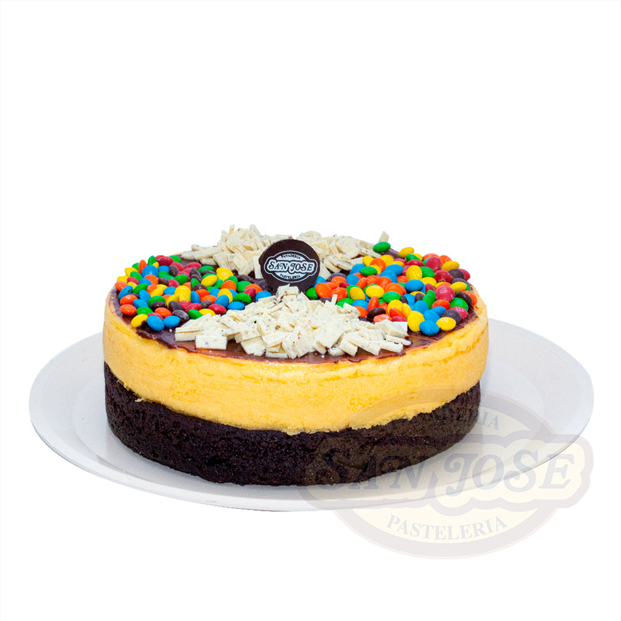 BROWNIE CHEESECAKE CON CHOCOLATES