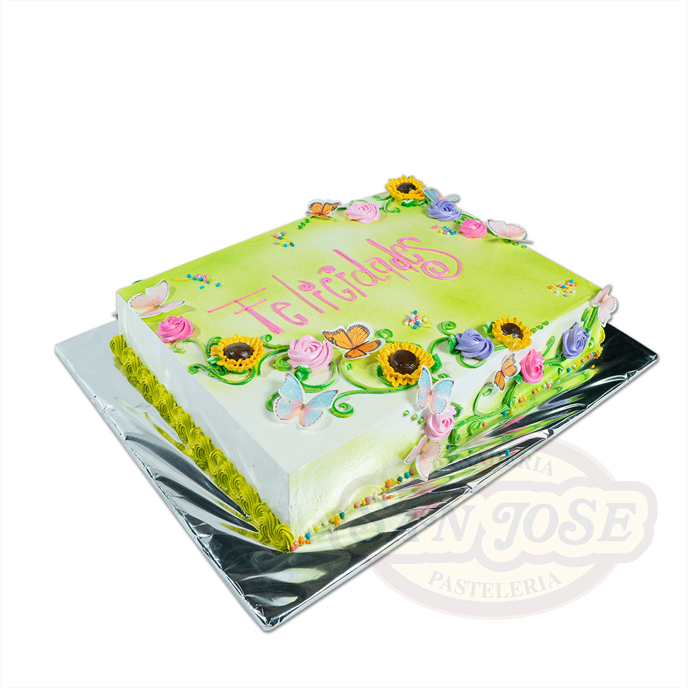 Girasoles y Mariposas