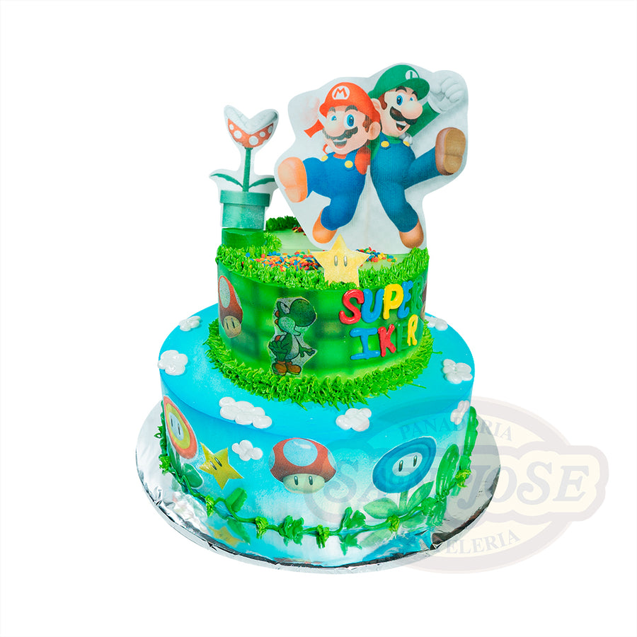 MARIO Y LUIGI CON NUBES