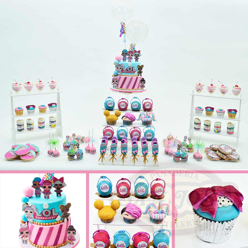 Mesa de postres LOL