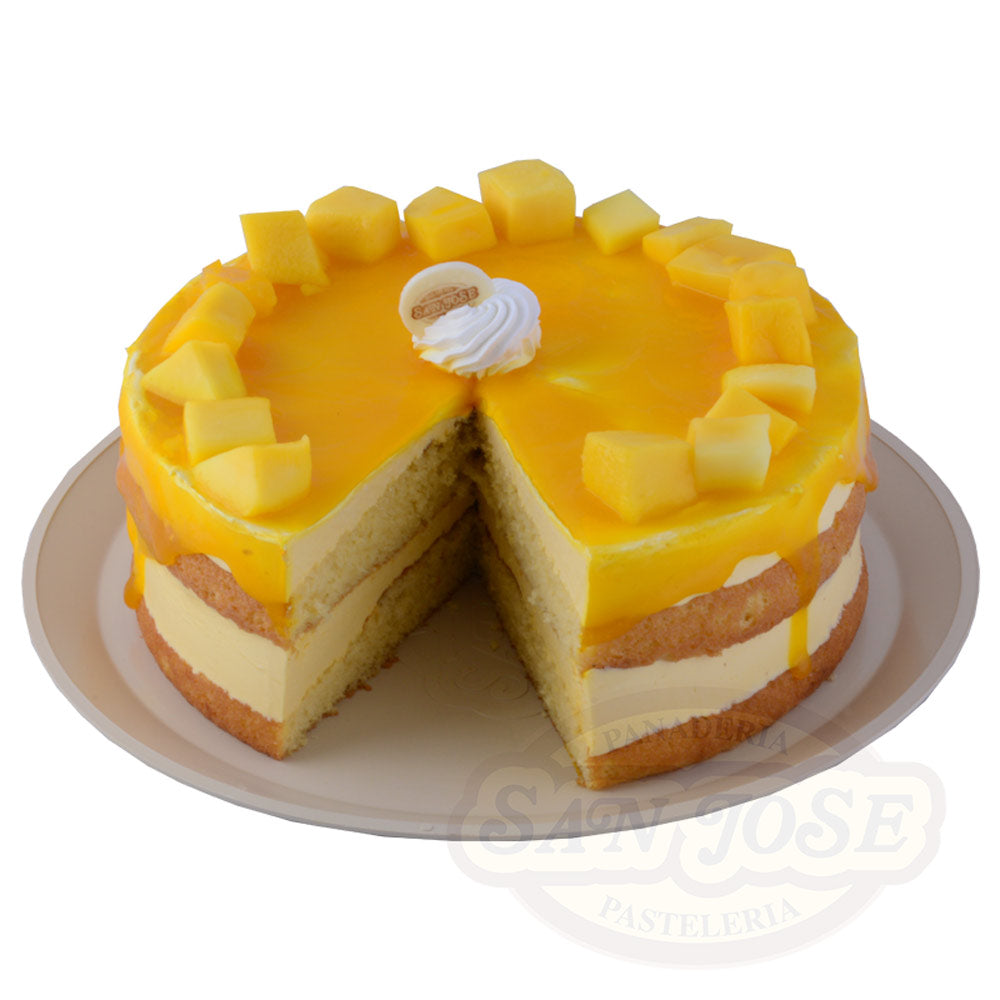 Mousse de Mango con pan doble