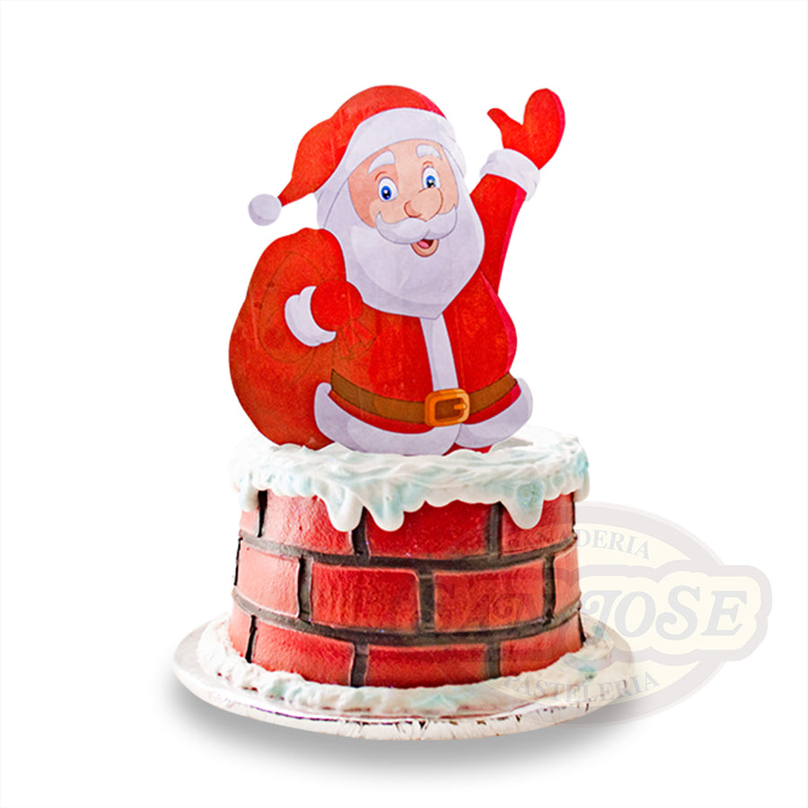 Santa en Chimenea Peque